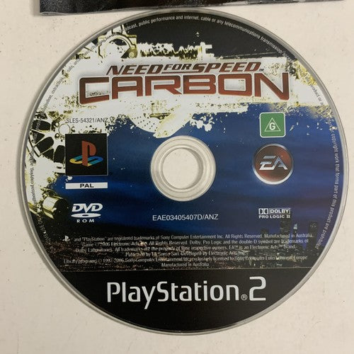 Need For Speed: Carbon PS2 Sony PlayStation 2 PAL Racing Game Complete