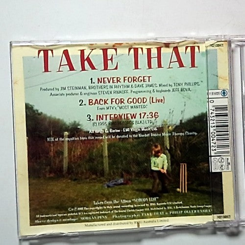 Take That – Never Forget (CD, 1995) Australia 74321300472