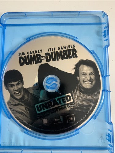 Dumb and Dumber (Unrated Edition, Blu-ray, 1994) Jim Carrey, Jeff Daniel RegionB