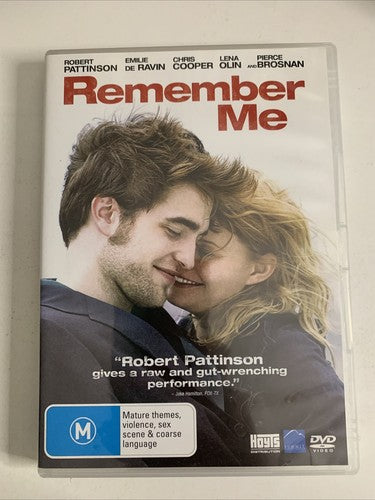Remember Me (DVD, 2010) Robert Pattinson, Emilie De Ravin Region 4