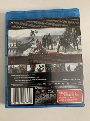 Vikings : Season 3 (Blu-ray, 2015, 4-Disc) Region B