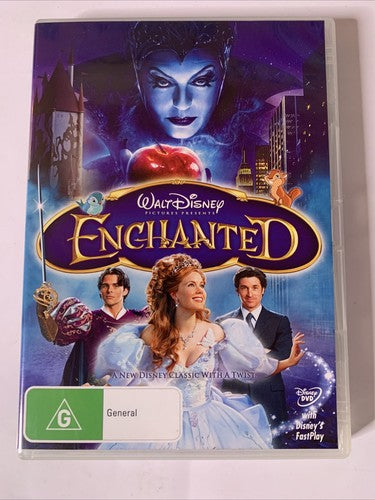 Enchanted (DVD, 2007) Amy Adams, James Marsden, Susan Sarandon Region 4