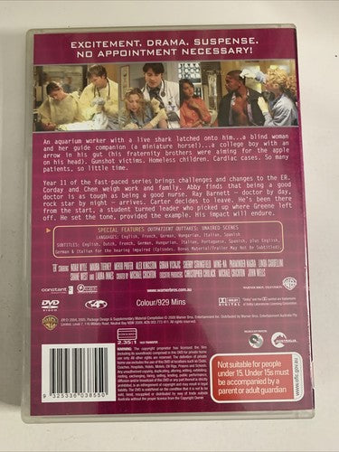 ER: The Complete Season 11 (DVD, 2005, 6-Disc) Region 4