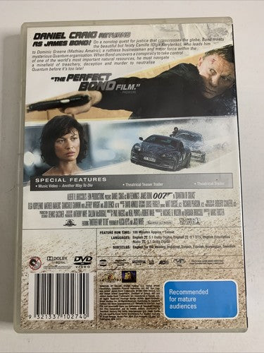 Quantum of Solace (DVD, 2007) Daniel Craig, Olga Kurylenko Region 4