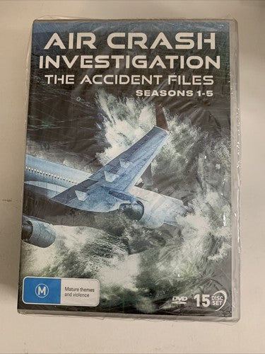 Air Crash Investigations: The Accident Files:  Season 1-5 (DVD, 15-Disc) NEW