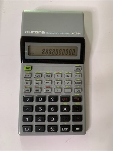 Aurora AC 694 Scientific Calculator Vintage