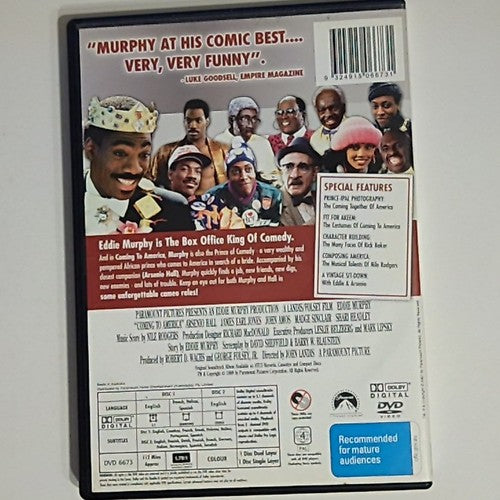 Coming to America (DVD, 1988, 2-Disc) Eddie Murphy Region 4