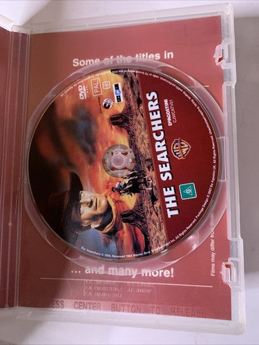The Searchers (DVD, 1956) John Wayne, Gig Young, Natalie Wood  Region 4