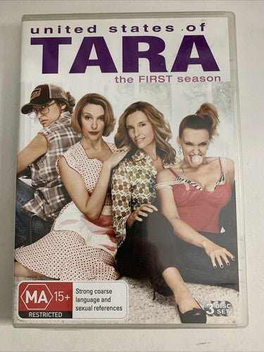 United States of Tara : Season 1 (DVD, 2009, 3-Disc) Toni Collette  Region 4