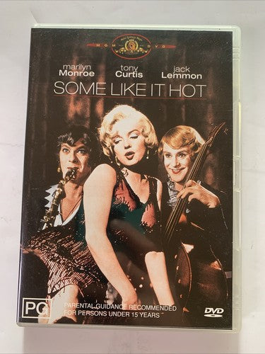 Some Like It Hot (DVD, 1959) Marilyn Monroe, Tony Curtis Region 4 NEW