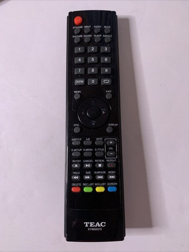 Genuine TEAC TE0118020315 TV Remote Control