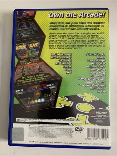 Midway Arcade Treasures 2 (Sony PlayStation 2, 2004) PAL Game Complete