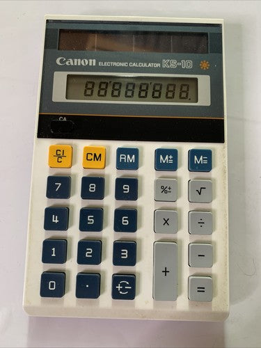 Casio KS-10 Calculator Solar Powered Made In Japan