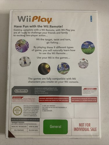Wii Play (Nintendo Wii, 2006) PAL Game Complete