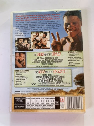The Gods Must Be Crazy 1 & 2 (DVD, 1980, 2-Disc) Region 4