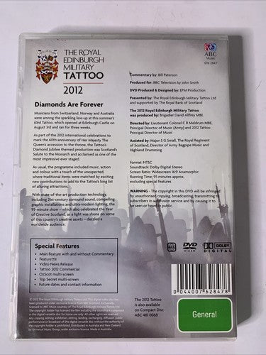 The Royal Edinburgh Miltary Tattoo 2012 (DVD, 2012) All Regions
