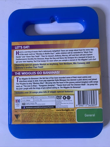 The Wiggles: Let's Eat / Go Bananas! (DVD, 2013) ABC Kids Region 4