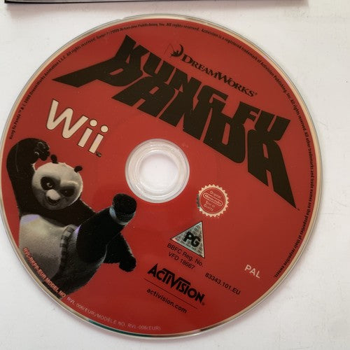 Kung Fu Panda Nintendo Wii PAL 2008 Game Complete