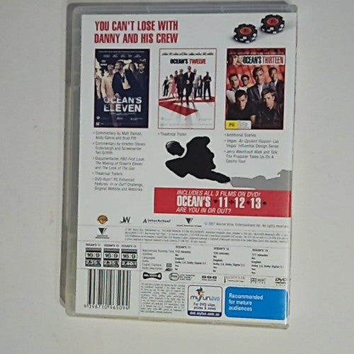 Ocean's Trilogy: Ocean's Eleven / Ocean's Twelve / Ocean's Thirteen (DVD, 2009)
