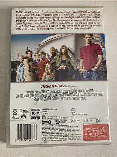 Dexter : Season 2 (DVD, 2006, 4-Disc) Region 4