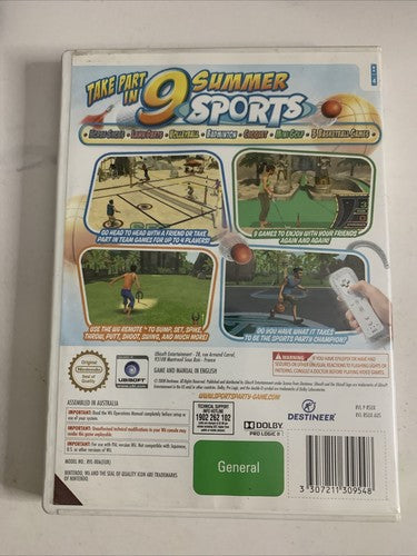 Sports Party Nintendo Wii PAL 2008 Game Complete