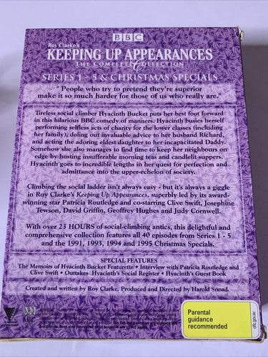 Keeping Up Appearances: The Complete Series Collection (DVD, 1990) Region 4