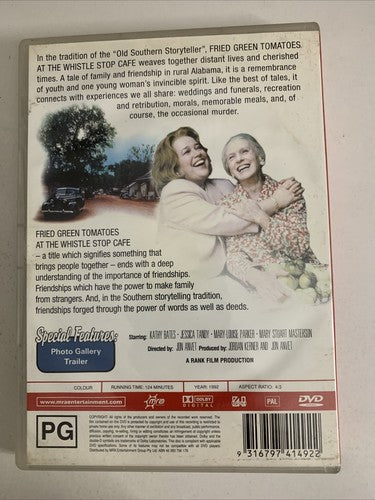 Fried Green Tomatoes at the Whistle Stop Cafe (DVD, 1992) Jessica Tandy Region 4