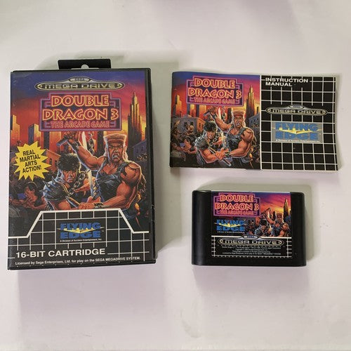 Double Dragon 3 SEGA Mega Drive PAL 1992 Game Complete