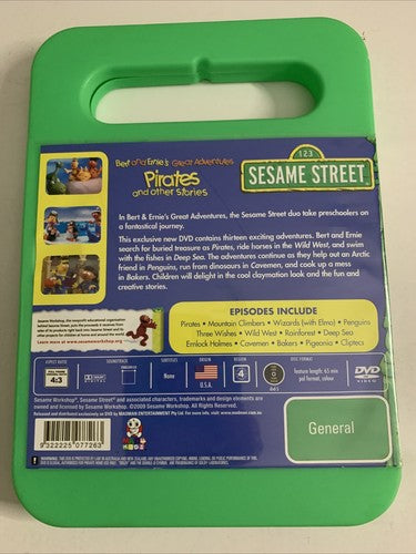 Sesame Street Bert and Ernie's Great Adventures: Pirates (DVD, 2008) Region 4
