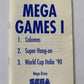 Mega Games I: Columns / Super Hang-on / World Cup 90 Sega MegaDrive PAL Complete