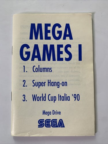 Mega Games I: Columns / Super Hang-on / World Cup 90 Sega MegaDrive PAL Complete