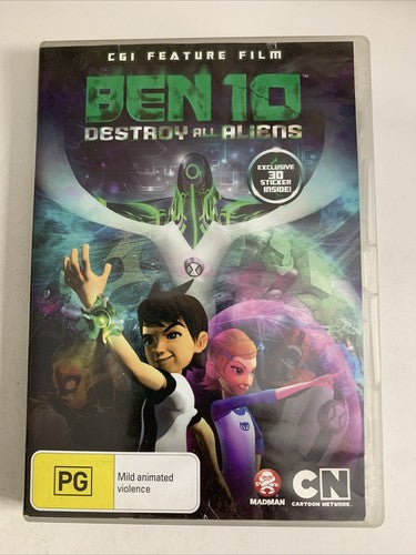 Ben 10: Destroy All Aliens | CGI Feature Film (DVD, 2010) Region 4