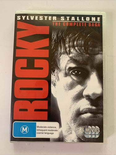 Rocky: The Complete Saga Boxset 6 Movie (DVD, 2010, 6-Discs) Region 4 NEW