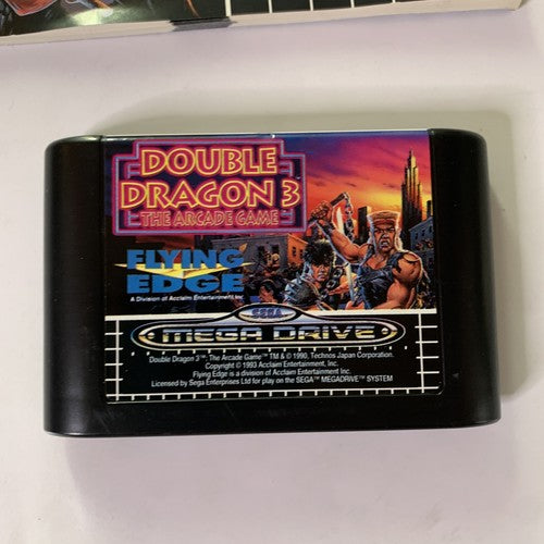 Double Dragon 3 SEGA Mega Drive PAL 1992 Game Complete