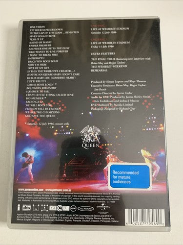 Queen: Live at Wembley Stadium 25th Anniversary Edition (DVD) All Regions NEW