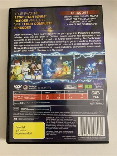 LEGO Star Wars: The New Yoda Chronicles (DVD, 2014, 2-Disc) Animation Region 4