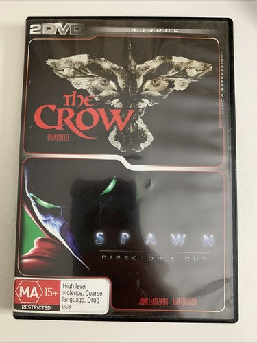 The Crow / Spawn: Director's Cut (DVD, 2-Disc) Brandon Lee Region 4