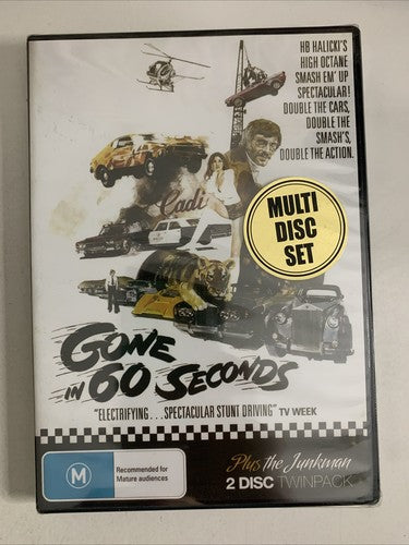 Gone in 60 Seconds: Collector's Edition / Junk Man (DVD, 1974) Region 4 NEW