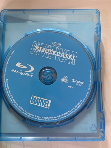 Captain America: Civil War (Blu-ray, 2016) All Regions