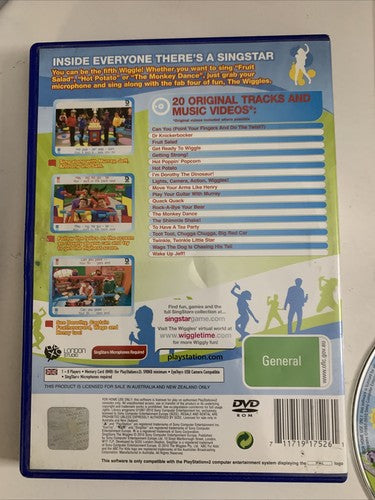 SingStar The Wiggles PS2 Sony PlayStation 2 PAL Karaoke Game Complete
