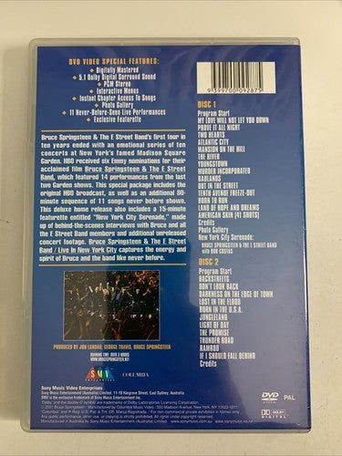 Bruce Springsteen and the E Street Band: Live in New York City (DVD, 2001)