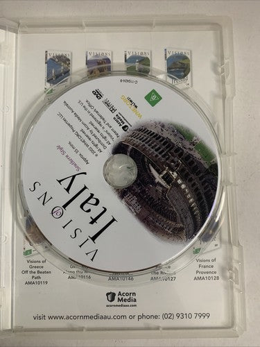 Visions of Italy: Southern Style (DVD, 2002) All Regions