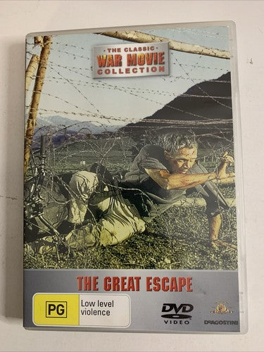 The Great Escape (DVD, 1963) Steve McQueen, James Coburn Region 4