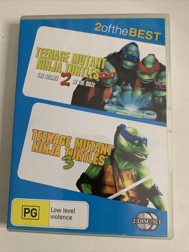 Teenage Mutant Ninja Turtles 2 & 3 The Movie (DVD, 2-Disc) Region 4