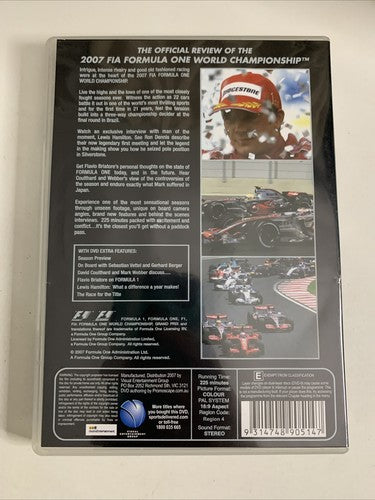 Formula One 2007: Official Season Review (DVD, 2007) Region 4