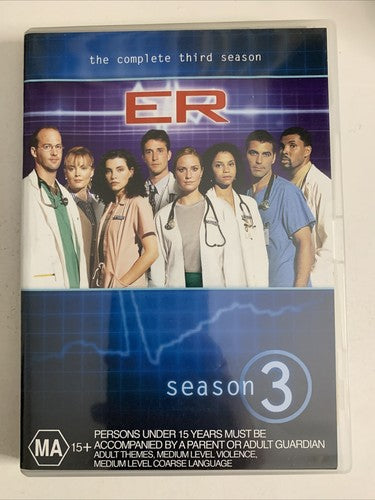 ER : The Complete Season 3 (DVD, 1996, 4-Disc) Region 4