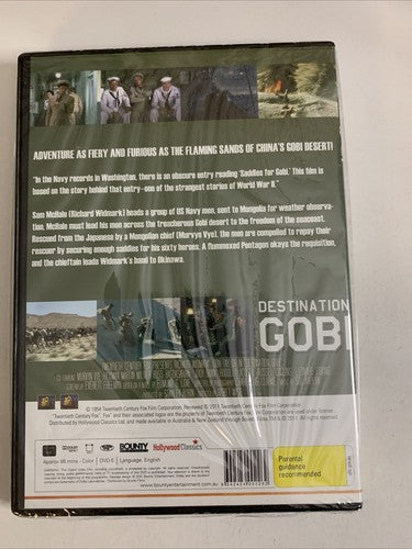 Destination Gobi (DVD, 1953) Richard Widmark, Don Taylor Region 4 NEW