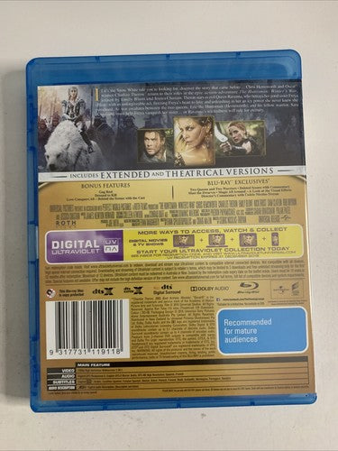 The Huntsman: Winter's War (Blu-ray, 2016) Chris Hemsworth, Emily Blunt Region B