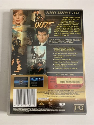 GoldenEye (Special Edition, DVD, 1995) Pierce Brosnan, Sean Bean Region 4