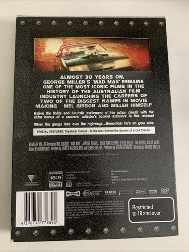 Mad Max (Special Edition + Booklet, DVD, 1979) Mel Gibson Region 4